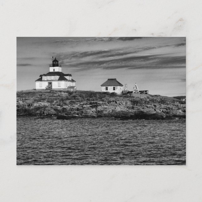 Postal Huevo Rock Lighthouse Maine-Postcard (Anverso)