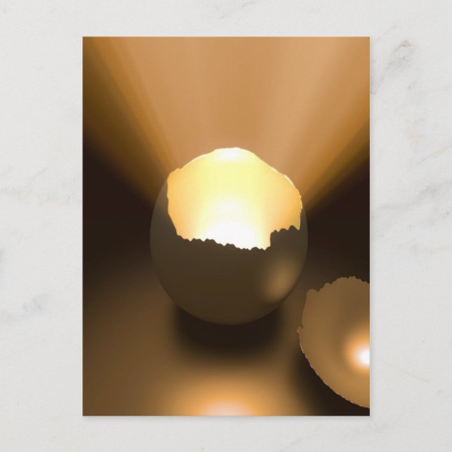 Postal Huevo roto (Anverso)