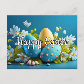 Postal Huevos de decoración de Semana Santa Feliz