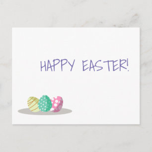 Postal Huevos de Pascua Feliz Pascua