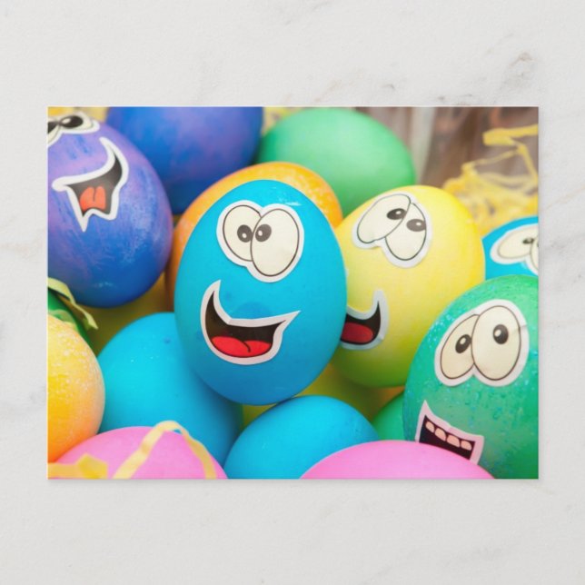 Postal Huevos de Pascua Silly (Anverso)