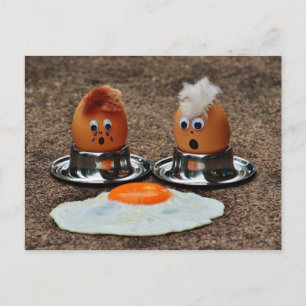 Postal Huevos divertidos