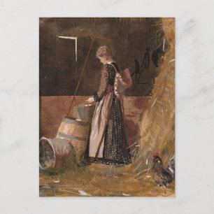 Postal Huevos frescos   Winslow Homer