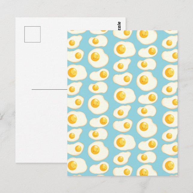 Postal Huevos fritos (Anverso / Reverso)