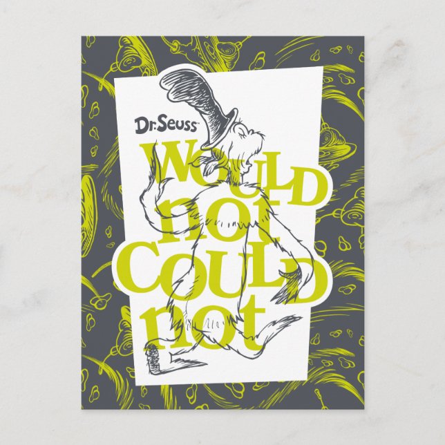 Postal Huevos verdes y jamón | No podría (Anverso)