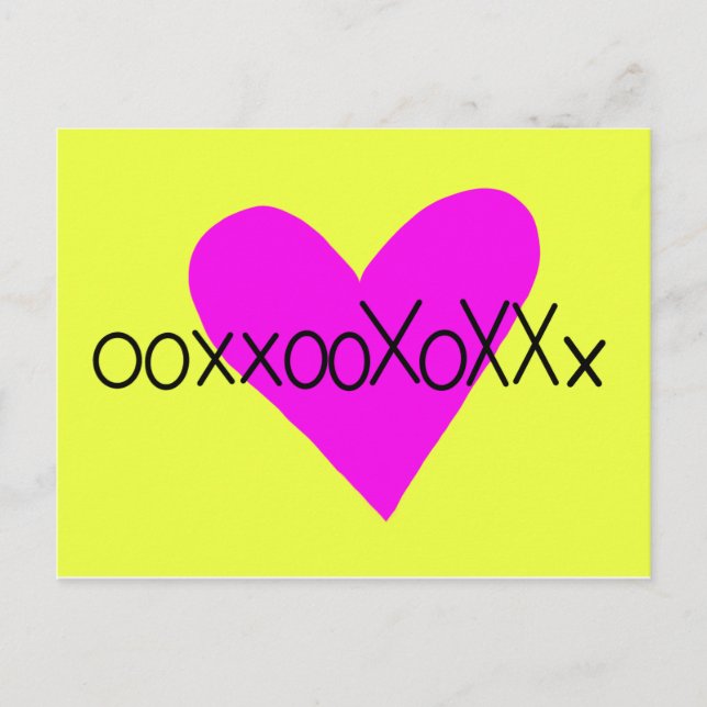 Postal Hug hug. Kiss kiss. (Anverso)