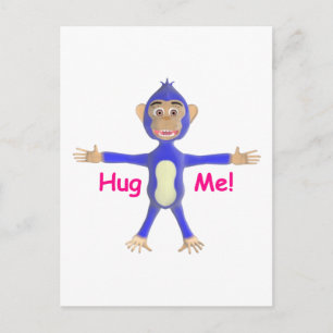 Postal Hug Me Chimp