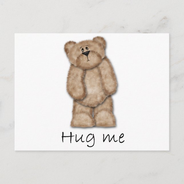 Postal Hug Me Teddy Bear (Anverso)