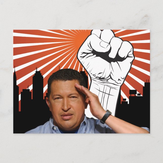 Postal Hugo Chávez - Estilo Hugo Saludos (Anverso)