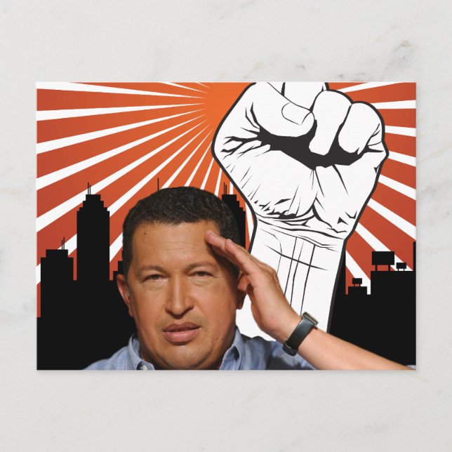 Postal Hugo Chávez - Estilo Hugo Saludos (Anverso)