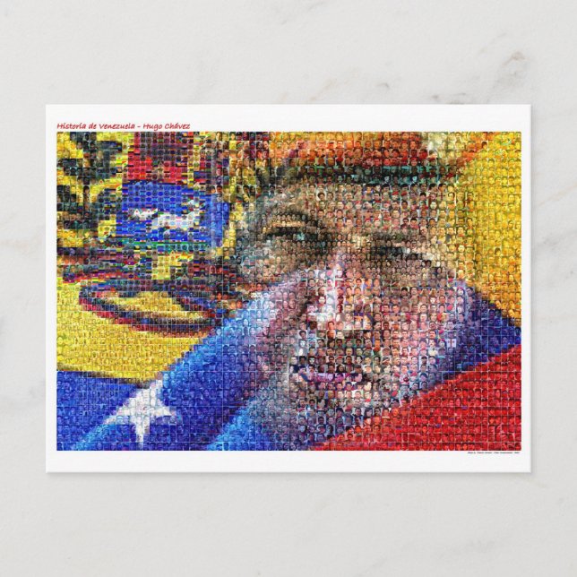 Postal Hugo Chávez - Venezuela. (Anverso)
