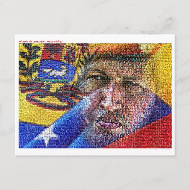 Postal Hugo Chávez - Venezuela. (Anverso)