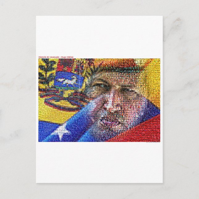 Postal Hugo Chávez - Venezuela. (Anverso)