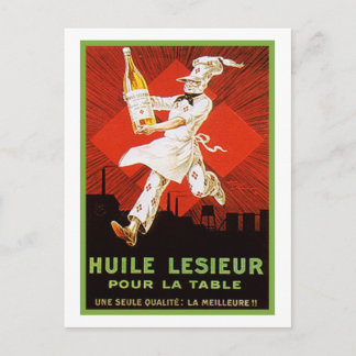 Postal Huile Lesieur Vintage Ad