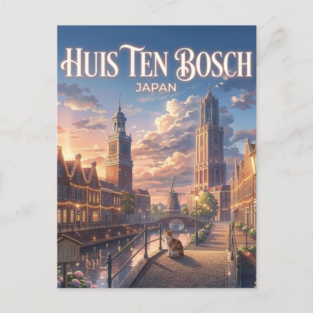 Postal Huis Ten Bosch Japón (Anverso)