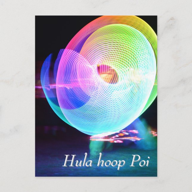 Postal Hula hoop Poi twirler (Anverso)