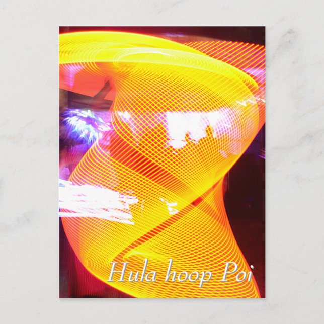 Postal Hula hoop Poi twirler (Anverso)
