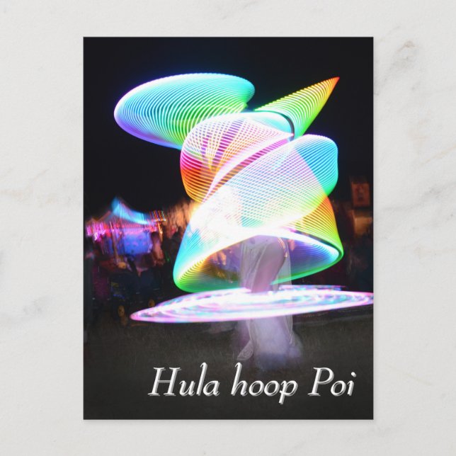 Postal Hula hoop Poi twirler (Anverso)