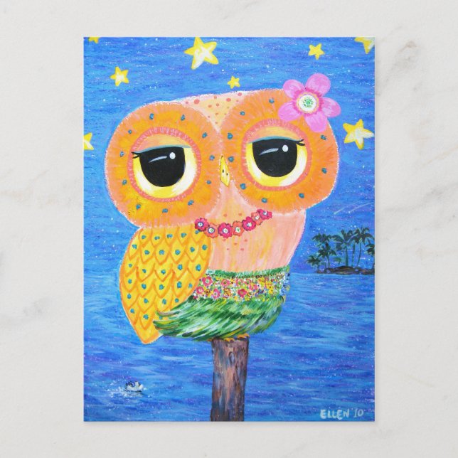 Postal Hula Hoot (Anverso)