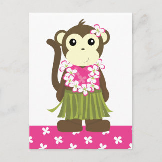 Postal Hula Monkey