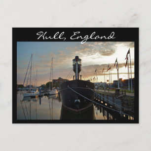 Postal Hull Marina, Sunset [postal]