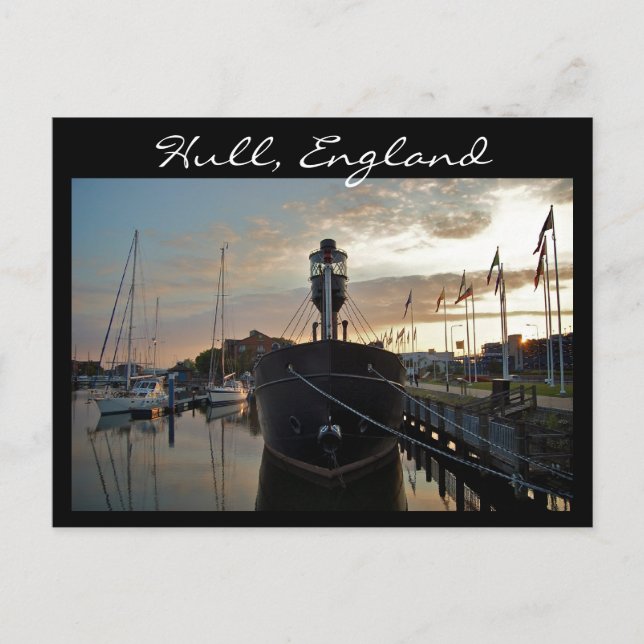 Postal Hull Marina, Sunset [postal] (Anverso)