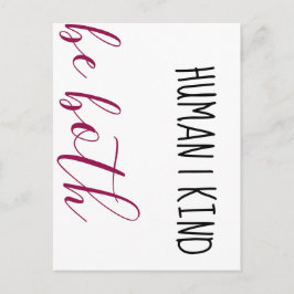 Postal Humano. Por favor. Sé los dos.