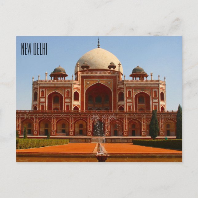Postal humayun new delhi (Anverso)