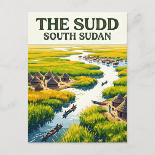 Postal Humedal Sudd Sudán del Sur