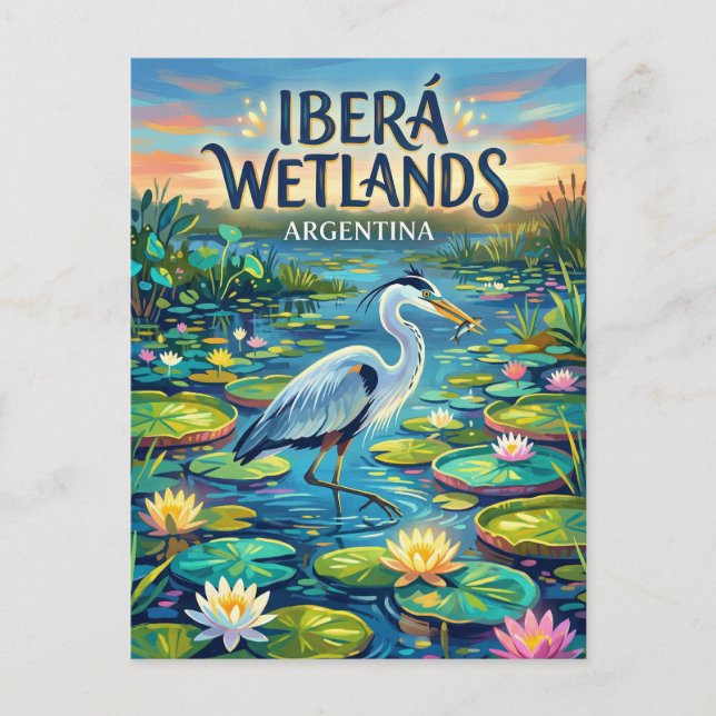 Postal Humedales del Iberá Argentina (Anverso)