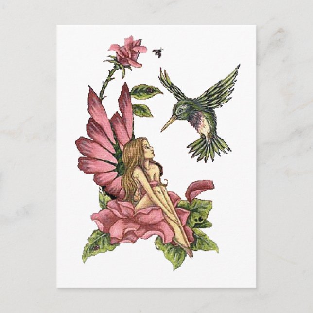 Postal Hummingbird Fairy (Anverso)