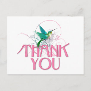 Postal Hummingbird Gracias