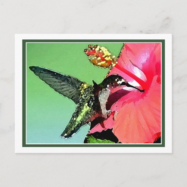 Postal Hummingbird Lunch (Anverso)