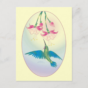 Postal HUMMINGBIRD por SHARON SHARPE