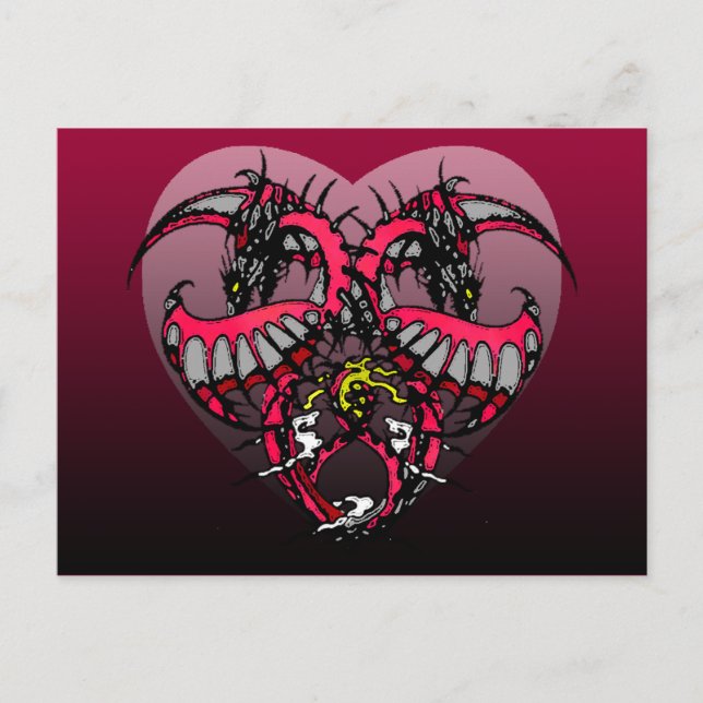 Postal Humo rosado Dragonheart (Anverso)