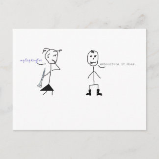 Postal Humor clarinete