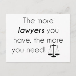 Postal Humor de abogados