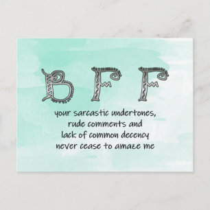 Postal Humor de BFF