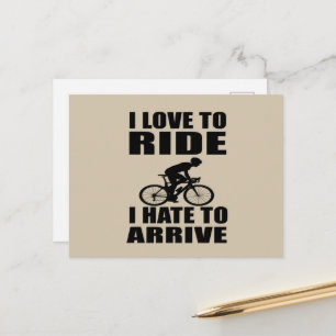 Postal Humor de Bicicleta de Montaña - Cita de Ciclismo -