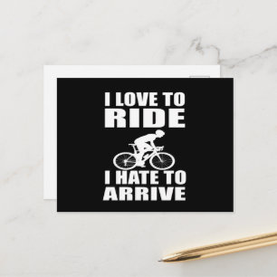 Postal Humor de Bicicleta de Montaña - Cita de Ciclismo -