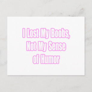 Postal Humor de cáncer de mama