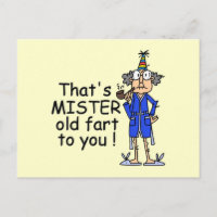 Humor de cumpleaños de Mister Old Fart