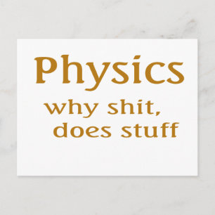 Postal humor de física