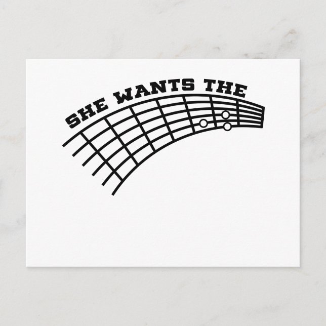 Postal humor de guitarra (Anverso)