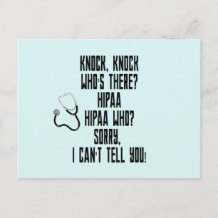 Postal Humor de HIPAA