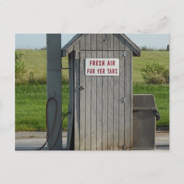 Postal Humor de la gasolinera (Anverso)