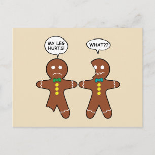 Postal Humor de los Navidades de galletas de pan de jengi