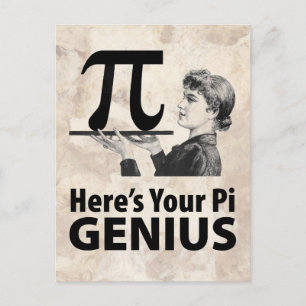 Postal Humor De Número Pi
