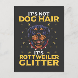 Postal Humor de pelo de perro de Rottweiler divertido