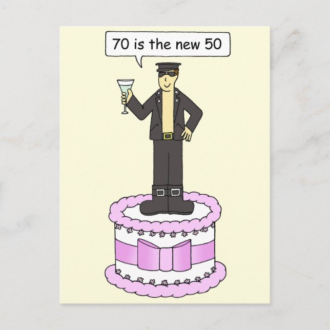 Postal Humor de Personalizado gay por cumpleaños para HIm (Anverso)